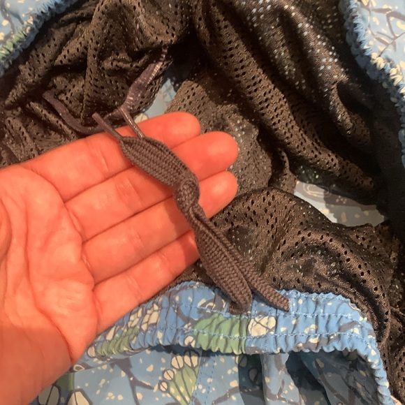 Patagonia Mens Baggies Swim Trunks In Hexy Fish Radar Blue Size Large - Picture 6 of 8